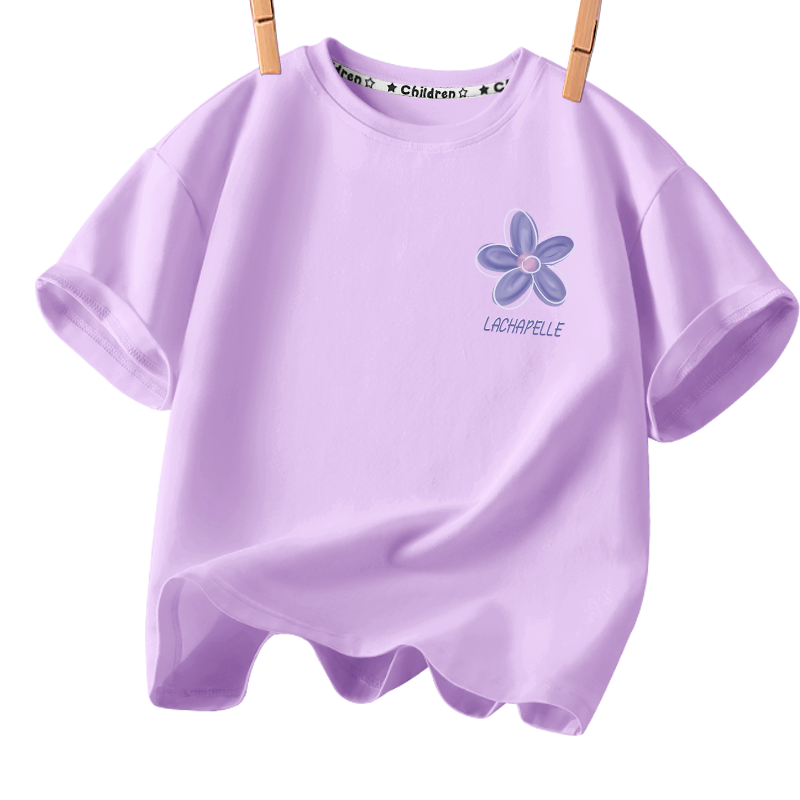 拉夏贝尔女童短袖t恤夏季