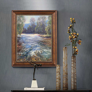 复古中古风日出东方客厅沙发背景墙装饰画艺术挂画卧室床头挂画