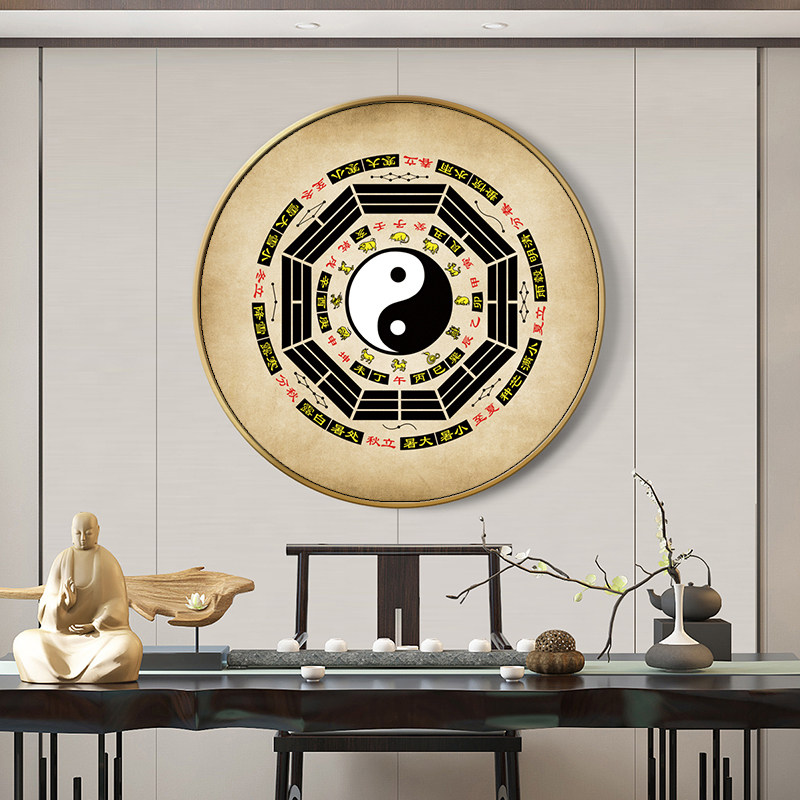五行太极八卦图装饰画易经周易