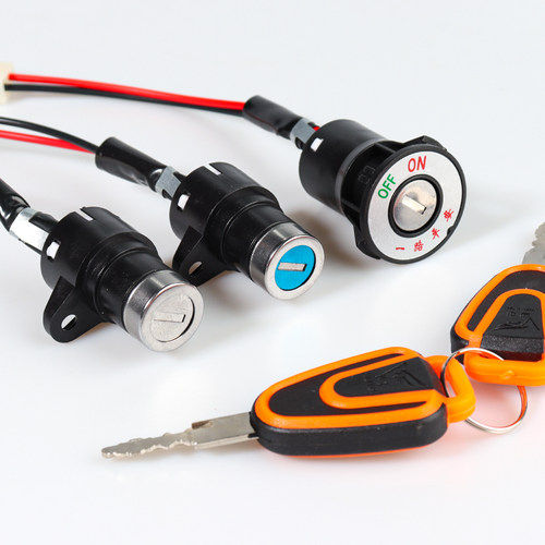 电瓶车钥匙开关点火门锁通用