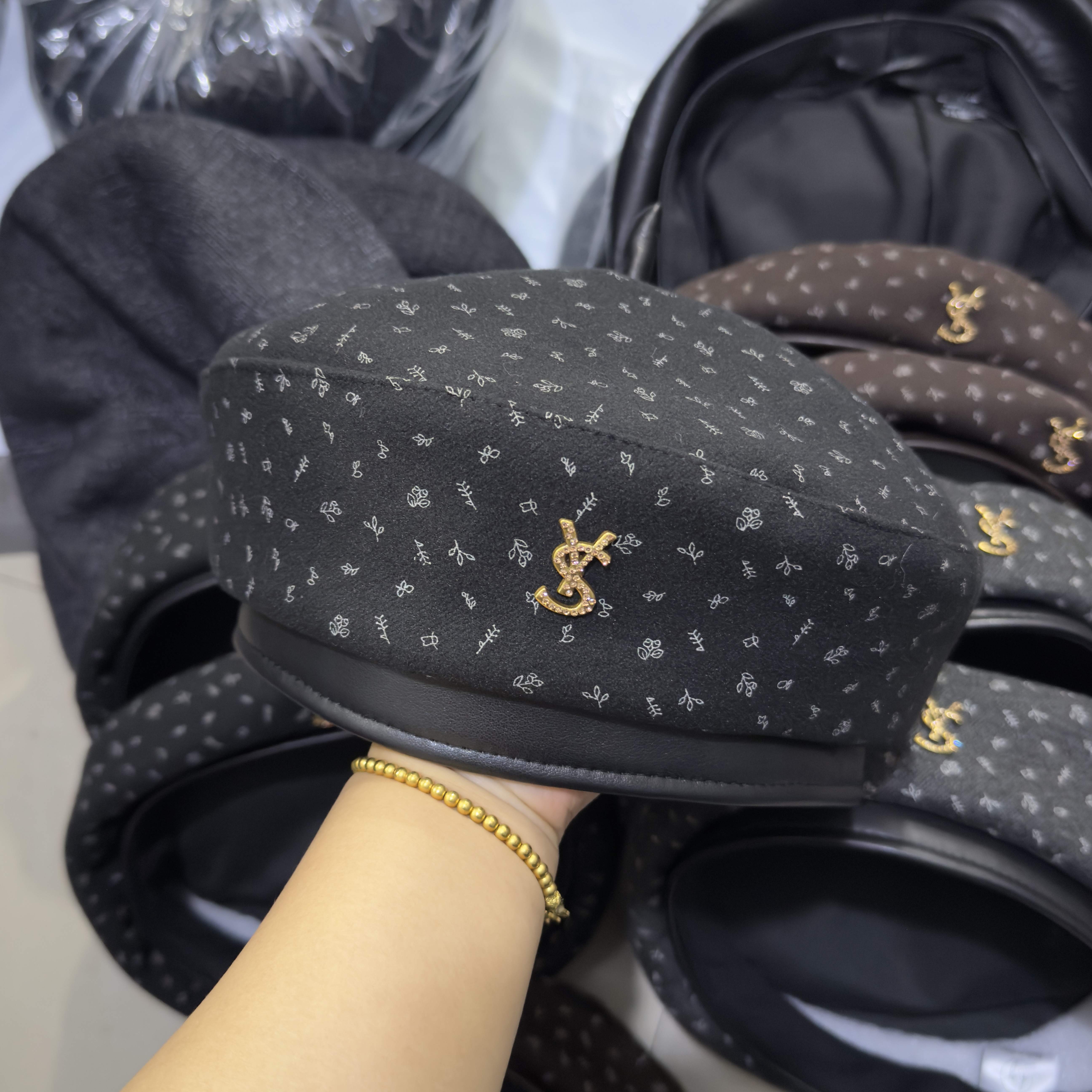 2025新款时尚百搭贝雷帽女韩版显脸小画家帽大头围画家帽