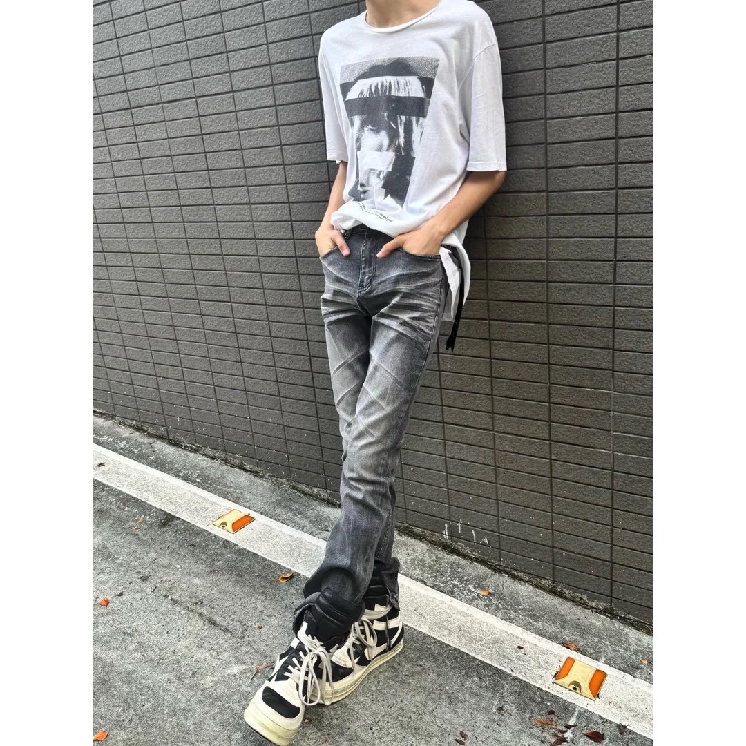 纪璇出品美式水洗517黑牛牛仔裤