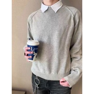 型boxy 收腰版 kikocleanfit 007毛衣长袖 自主VUJADE风格