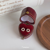 「全店买三赠一」ins风简约温柔气质小巧百搭迷你圆圈珍珠耳钉夹