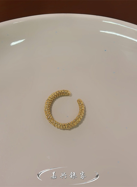 嘉兴银家s925纯银波光粼粼戒指