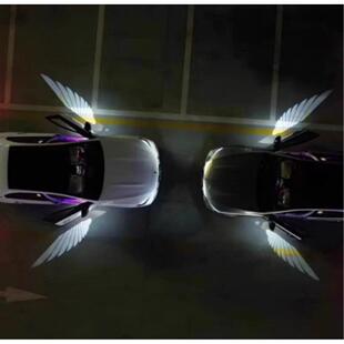 第五代公主请上车天使之翼车门迎宾灯汽车氛围灯装饰免接线投影灯