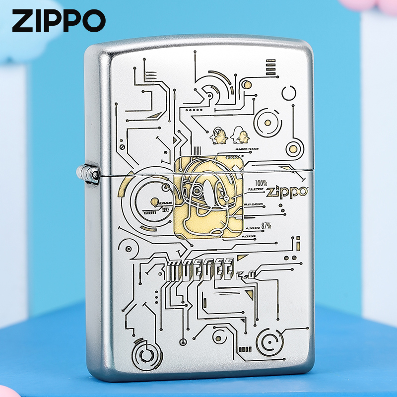 zippo正版打火机 IP联名天长地久好鸡友正品雕刻防风打火机男送礼