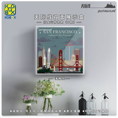 KGBOX21043旧金山天际线展示盒