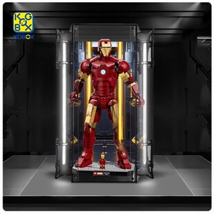 KGBOX适用于76344钢铁侠Mark3收藏版亚克力一体展示盒