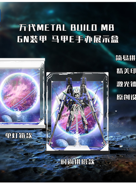 KGBOX万代高达METALBUILD MBGN马甲模型亚克力展示盒模型防尘罩