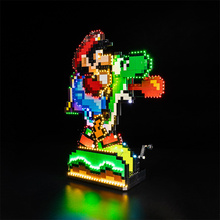 KGBOX用于71438马力欧和耀西LED灯具亚克力防尘罩模型展示盒