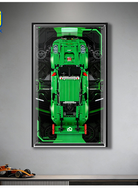 KGBOX适用于42224保时捷911 GT3R REXY AO赛车挂墙挂板展示盒