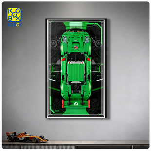 KGBOX适用于42224保时捷911 GT3R REXY AO赛车挂墙挂板展示盒