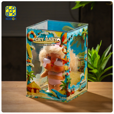 KGBOX泡泡玛特CRYBABY展示盒