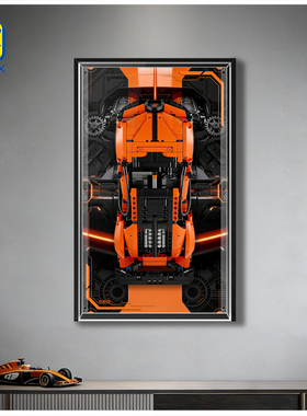 KGBOX适用于42222布加迪CHIRON PUR SPORT超级跑车挂墙挂板展示盒