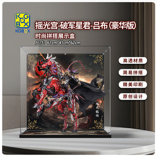 KGBOX用于摩动核摩动核吕布赤焰火龙驹MNQ 05X国模型亚克力展示盒
