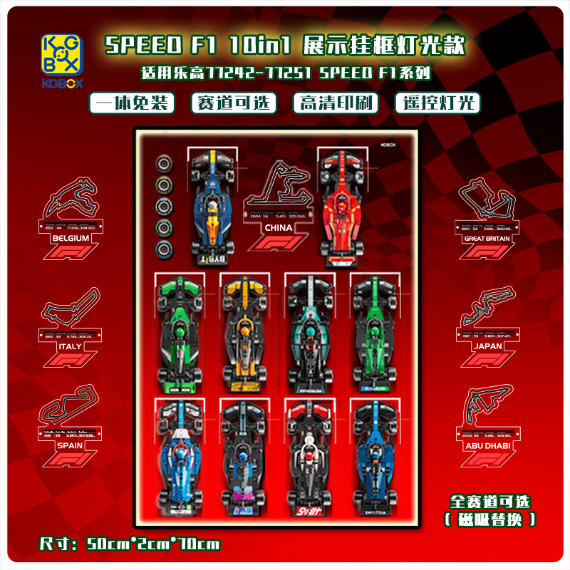 KGBOX模型手办挂墙展示架speed