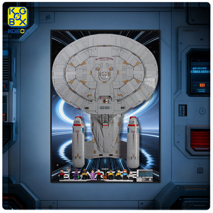 KGBOX适用于10356星际迷航联邦星舰企业号挂墙展示画框展示盒