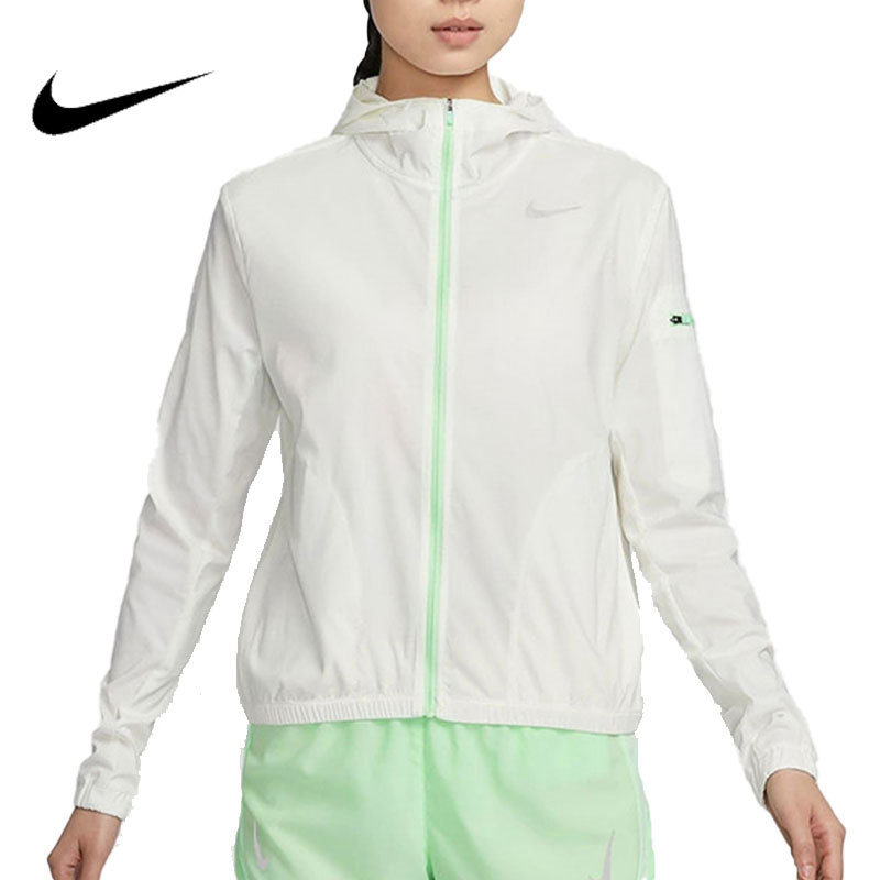 nike耐克夏季女子新款跑步运动训练休闲连帽夹克外套HJ3948-133