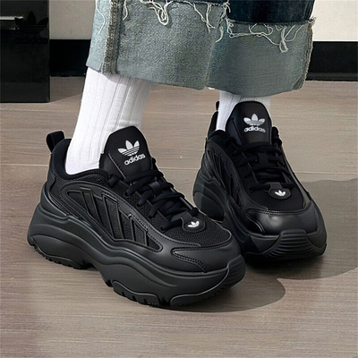 三叶草女鞋厚底增高运动休闲鞋