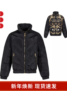 VJC范思哲 男士短款隐藏式帽子鸭绒羽绒服 77GAU404 CQD49