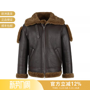 皮衣皮夹克外套 BURBERRY博柏利 厚款 美拉德版 8077186 男士