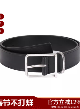 AX阿玛尼男士做旧扣头不可裁剪皮带腰带3.5cm 951412 4F893