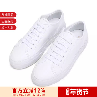 COMMON PROJECTS 女士厚底牛皮系带休闲鞋小白鞋板鞋 4017