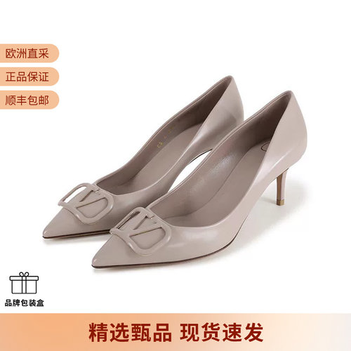 VALENTINO细跟浅口高跟鞋皮鞋
