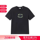 T恤 女士蓟花图案徽标刺绣圆领短袖 8097910 新品 BURBERRY博柏利