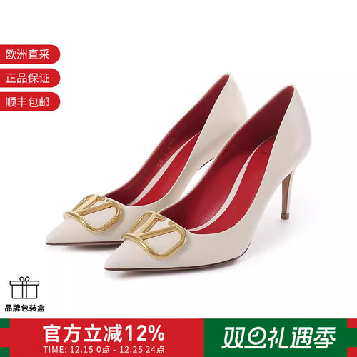 VALENTINO尖头细跟浅口高跟鞋