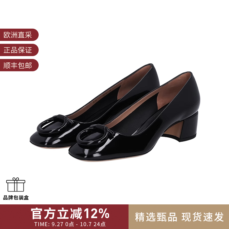 菲拉格慕女士高跟鞋皮鞋单鞋