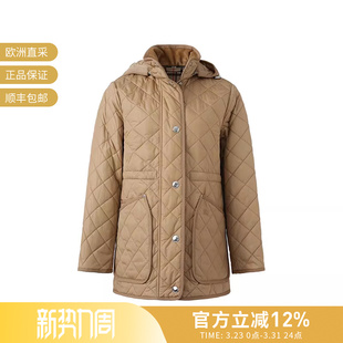 棉服夹棉夹克 薄款 8070968 女士宽松中长款 BURBERRY博柏利