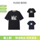 Boss T恤 新品 棉质动物印花圆领短袖 50534919 男士 Hugo