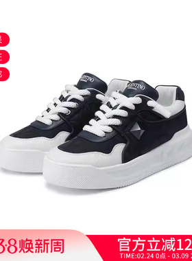 VALENTINO 新品男士老花铆钉装饰厚底运动休闲鞋板鞋 2S0G37 ZKD