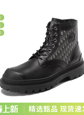 Dior迪奥 男士图案系带短靴踝靴 3BO257ZKD