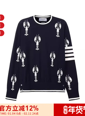 Thom Browne 男士薄款长袖羊毛衫针织衫 MKA417A Y1014