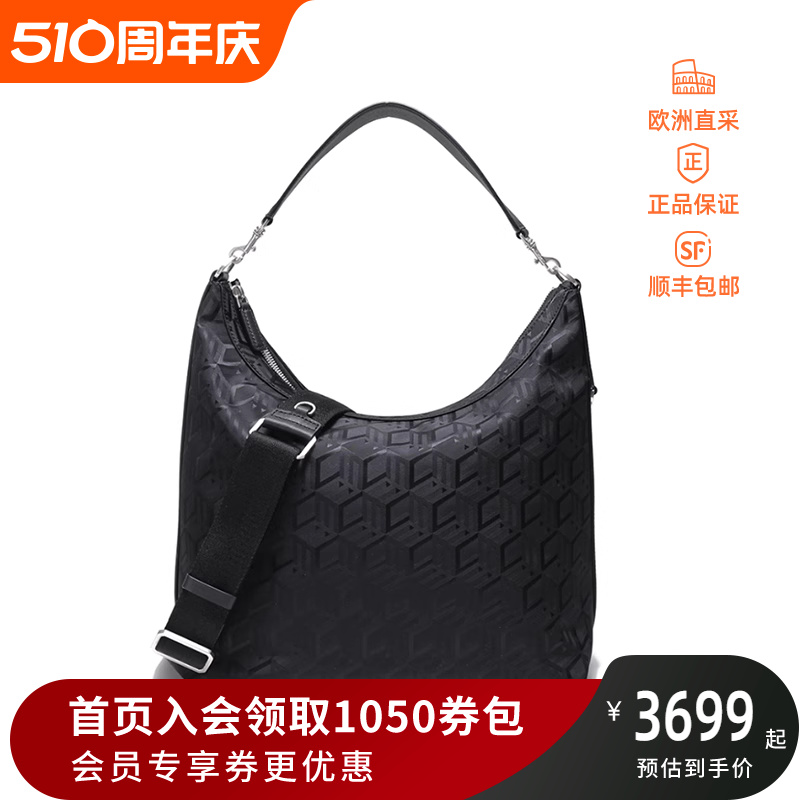 MCM 情人节 女士Aren Cubic手提单肩斜挎包Hobo包中号 M