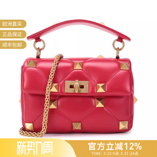 女士羊皮铆钉手提单肩包 VALENTINO WW2B0I82BSF 甄品精选