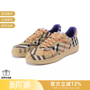 运动休闲鞋 格纹系带厚底板鞋 8095276 男士 BURBERRY博柏利