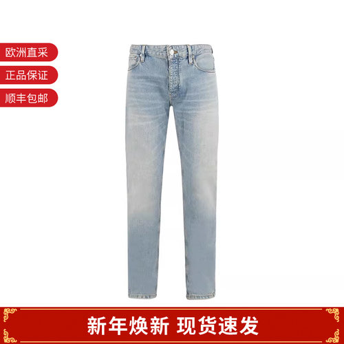 阿玛尼男士复古牛仔裤长裤