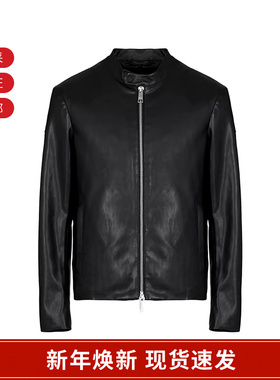 【甄品精选】AX阿玛尼 男士修身仿皮机车夹克外套 8NZB08 ZNAAZ