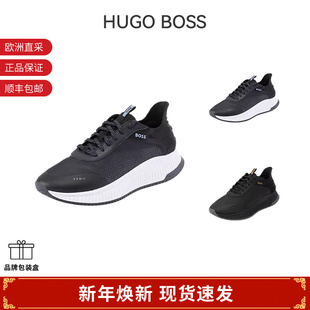 跟高5cm Hugo black系列厚底系带休闲运动鞋 男士 50536488 Boss