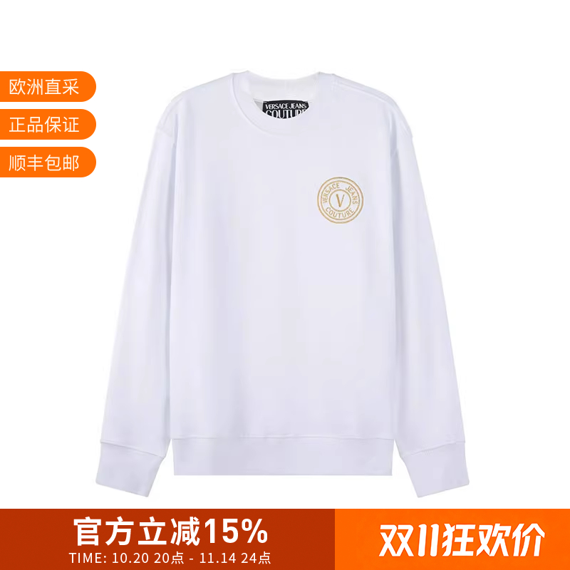 范思哲VJC圆领长袖男装卫衣