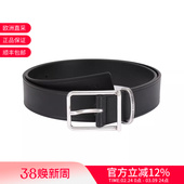 4F893 951412 AX阿玛尼男士 做旧扣头不可裁剪皮带腰带3.5cm