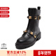 1W2S0CJ3 VALENTINO 女士超大铆钉粗跟靴子军旅风短靴 NKD