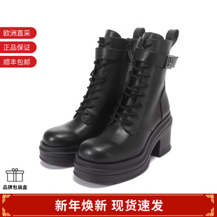 XV586 XDN034 AX阿玛尼 女士厚底高跟靴子短靴马丁靴跟高9cm