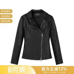 女士修身 0NB10P 版 皮衣夹克外套 02P15 女装 ARMANI阿玛尼