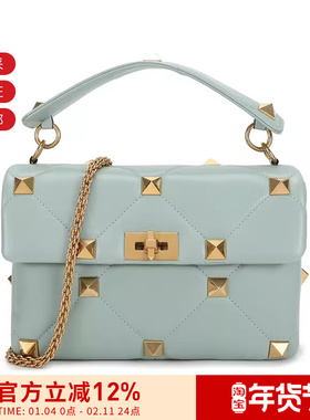 VALENTINO华伦天奴 女士铆钉链条手提包大号 VW2B0I60BSF