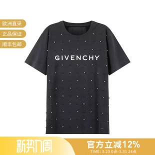 男士 T恤做旧款 珠子装 圆领短袖 BM716R3Y9Q 饰男装 纪梵希